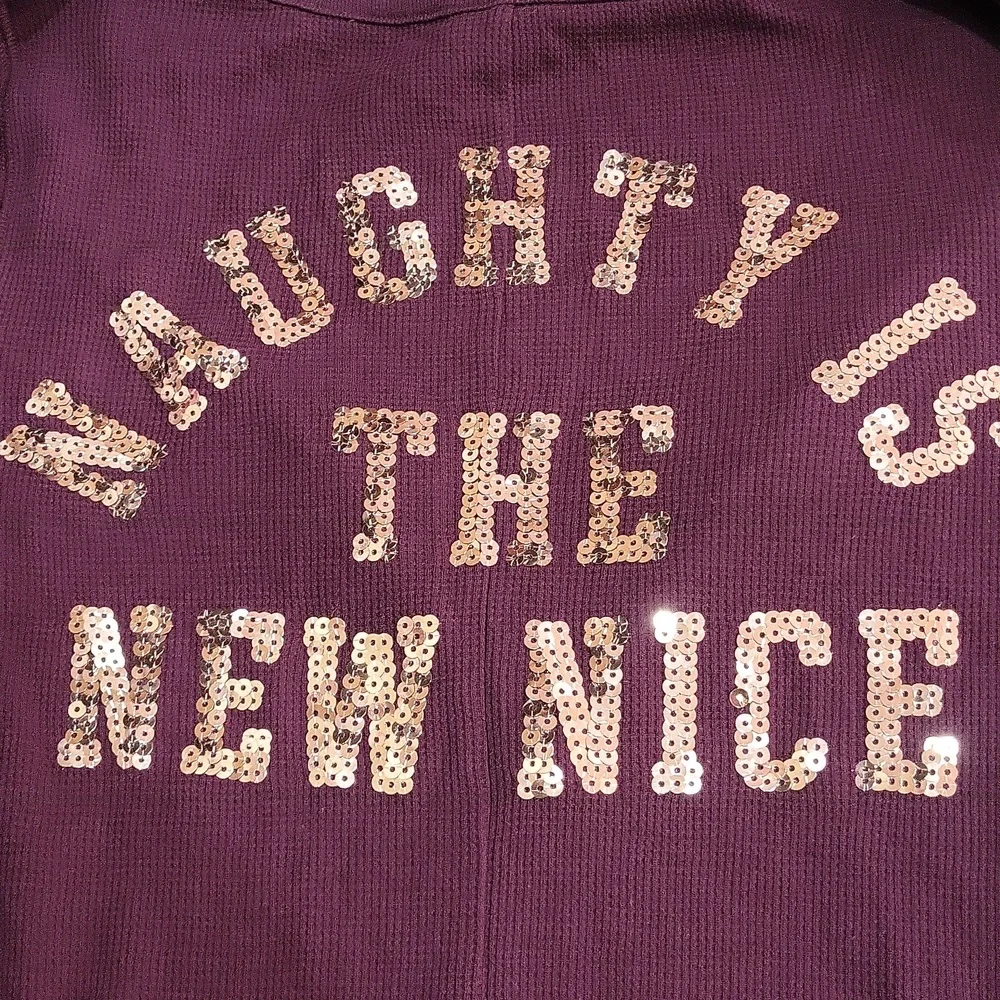 PINK Victoria's Secret Burgundy Pajama Onesie - Picture 13 of 14